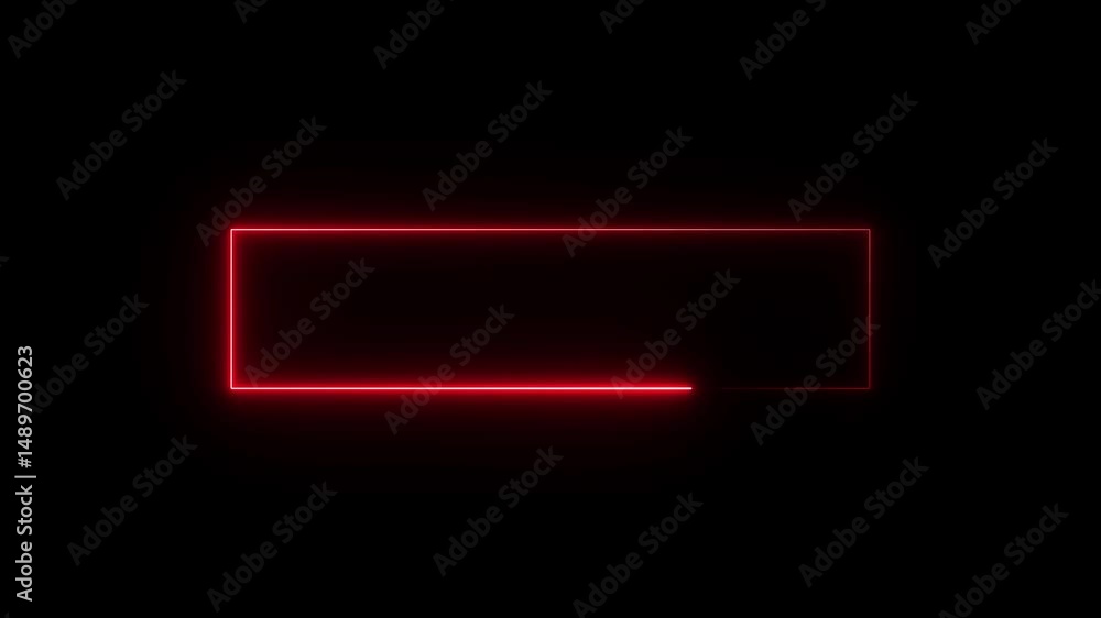 Abstract glowing neon rectangle border frame in the shape rectangle glowing and futuristic energy line animation. Abstract glowing neon rectangle border frame in the shape rectangle glowing and futuristic energy line animation.