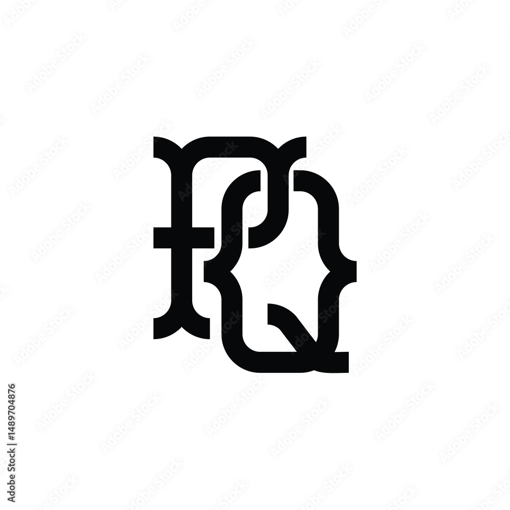 PQ monogram logo design letter text name symbol monochrome logotype alphabet character simple logo PQ monogram logo design letter text name symbol monochrome logotype alphabet character simple logo