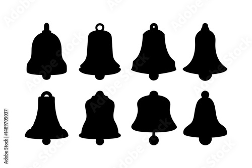 Bell silhouette vector illustration