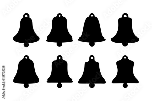 Bell silhouette vector illustration