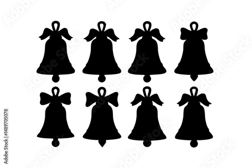 Bell silhouette vector illustration