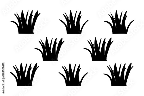 Grass silhouette vector illustration