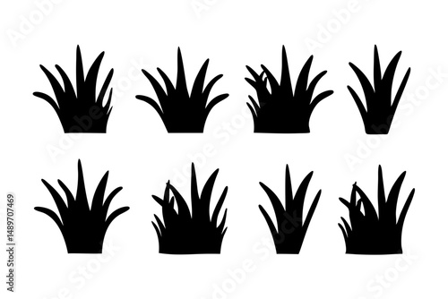 Grass silhouette vector illustration