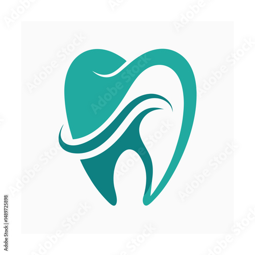 Elegant Dentist Logo with Abstract Molar Shape