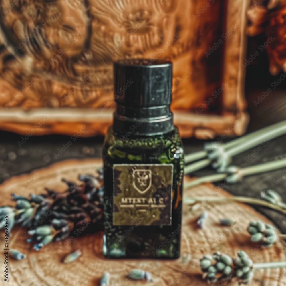 Aromatic Alchemy: Essence of Lavender and Ancient Craftsmanship Still Life Aromatic Alchemy: Essence of Lavender and Ancient Craftsmanship Still Life