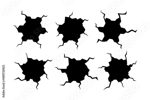 Broken Texture Vector Illustration