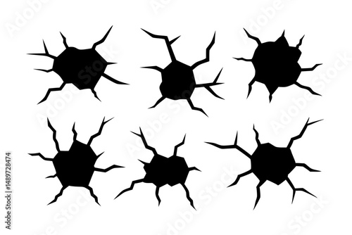 Broken Texture Vector Illustration