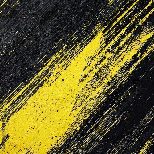 High Resolution Scratched Yellow and Black Background Texture