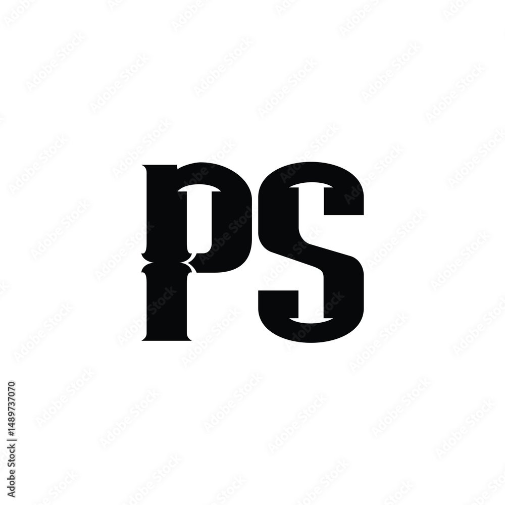 PS monogram logo design letter text name symbol monochrome logotype alphabet character simple logo PS monogram logo design letter text name symbol monochrome logotype alphabet character simple logo