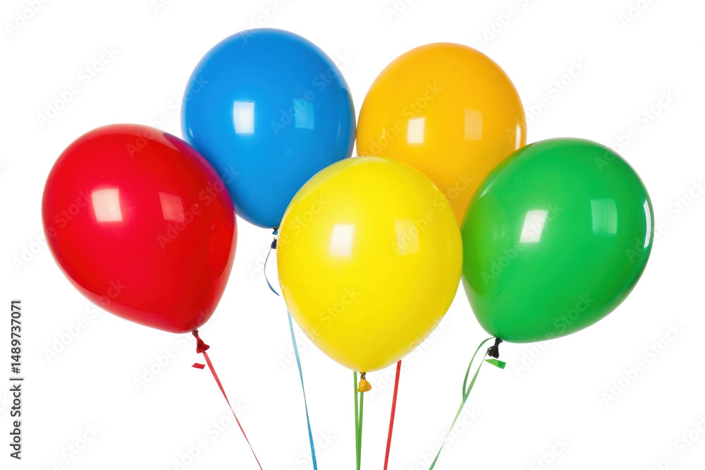 PNG Colorful red, blue, yellow, green balloons against black background PNG Colorful red, blue, yellow, green balloons against black background