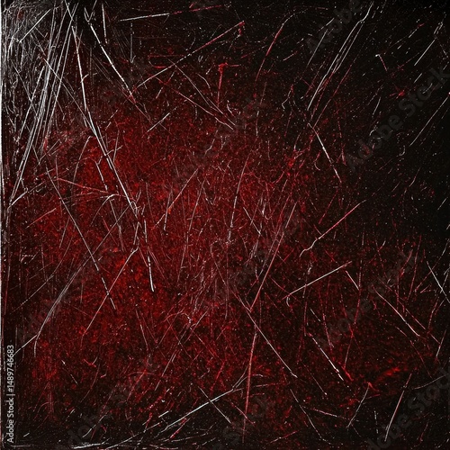 Abstract Red Background with Scratches and High Resolution Texture