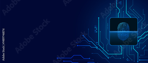 scan fingerprint, Cyber security and password control through fingerprints, access with biometrics identification	
