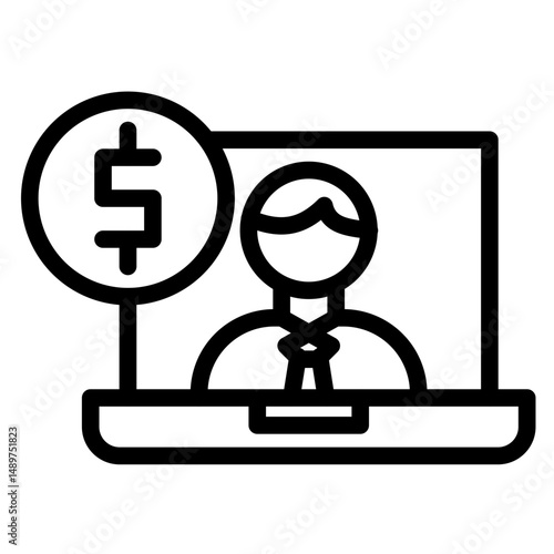 Freelancer Vector Icon Style