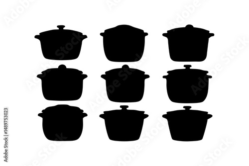 Covered Saucepan Icon Design vector illustration