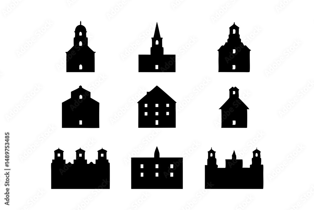 Fototapeta premium Pixel Art Object Silhouette Illustration vector illustration