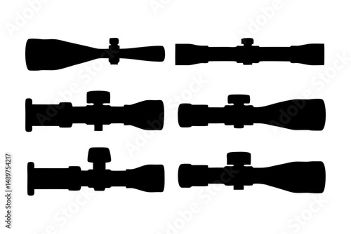 High-Definition Rifle Scope for Marksmen vector illustration