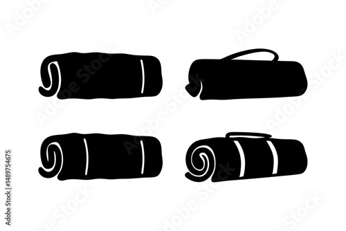 Lightweight Sleeping Bag for Hiking Expeditions vector illustration