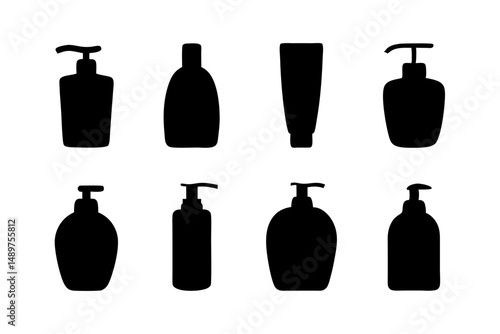 Handmade Soap Silhouette for Organic Product Packaging vector illustration