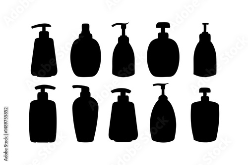 Modern Soap Silhouette for Minimalist Branding vector illustration