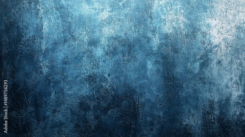 Dark Blue Abstract Texture with Rough Moody Appearance and Depth