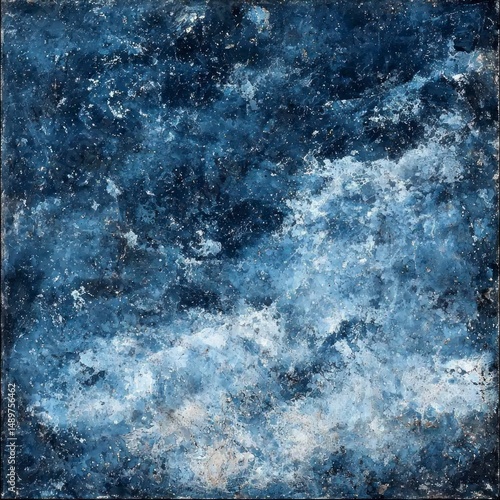 High Resolution Blue Grunge Texture with Abstract Design