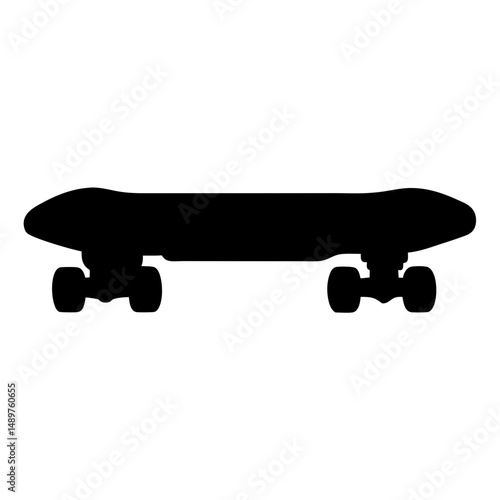 Skateboard silhouette vector illustration