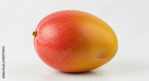 Ripe Mango with Red and Yellow Skin