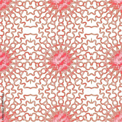 Wallpaper Mural A decorative tile pattern featuring various shades of blue floral designs. Torontodigital.ca