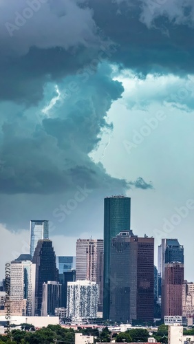 Wallpaper Mural Dramatic City Skyline Under Brewing Storm Clouds Torontodigital.ca