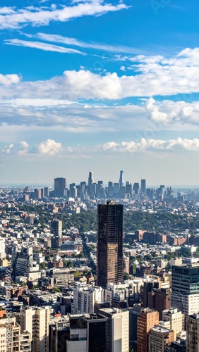 Wallpaper Mural Urban Skyline Over City Landscape with Sprawling Growth and Development Torontodigital.ca