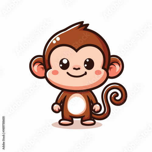 Vector Cartoon Monkey