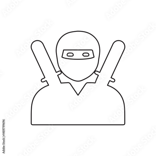 ninja line icon