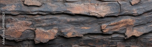 Cracked Dry Wood Surface with Natural Erosion