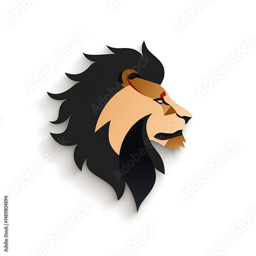 Wallpaper Mural Bold lion face branding identity high resolution photo Torontodigital.ca