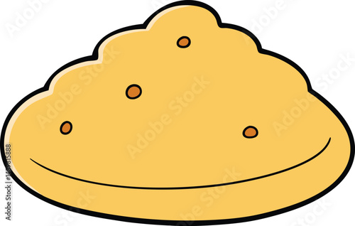 mashed potatoes with white background