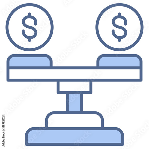 Liquidity Ratio Blue Icon