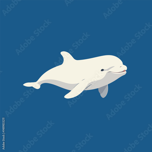 vector illustration of a dolphin