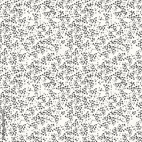 Vector seamless pattern. Abstract spotty texture. Natural monochrome design. Creative background with rounded spots. Spotty monochrome texture.