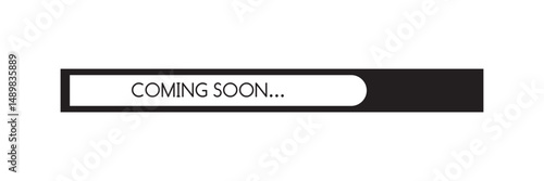 Coming soon loading. no image, no video available. simple coming soon page vector illustration, isolated with background.  eps10