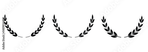  wheat ears icon. Wheat symbol vector flat icons.