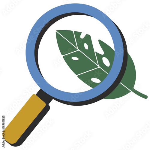 Investigation magnifier examination icon isolated vector illustration on white background