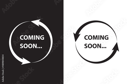 Coming soon loading. No image, coming soon page icon with background.