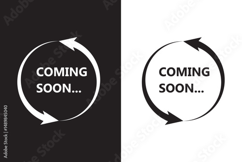 coming soon loading. no image, no video available. simple coming soon page vector illustration, eps10