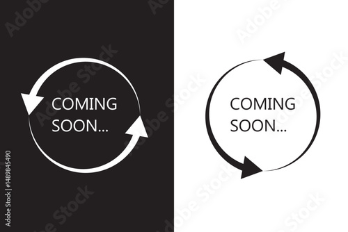 coming soon loading. no image, no video available. simple coming soon page vector illustration,  eps10