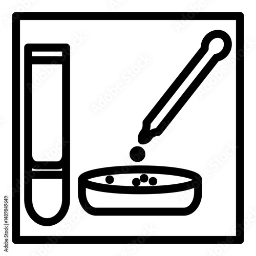 blood sample line icon