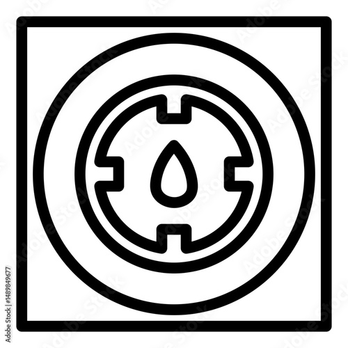 blood drop line icon