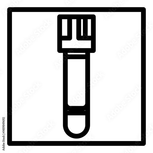 blood tube line icon