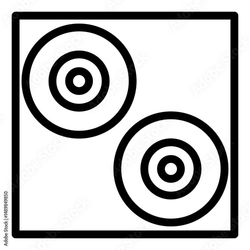red blood cells line icon