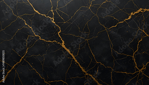 black marble background. Gold and white patterned natural of dark gray marble texture. black marbel texture background
