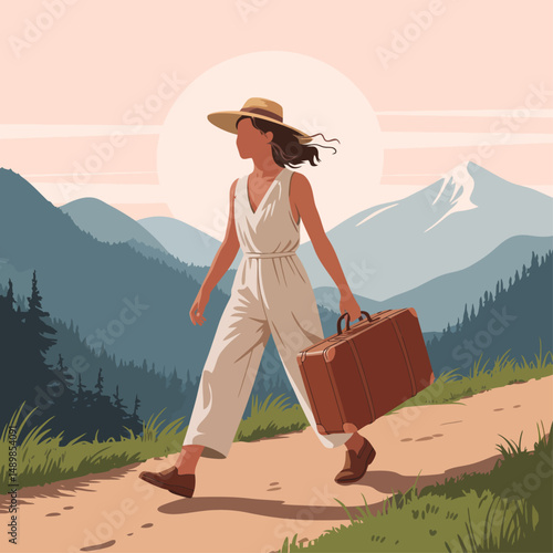 Traveller Women Illustration